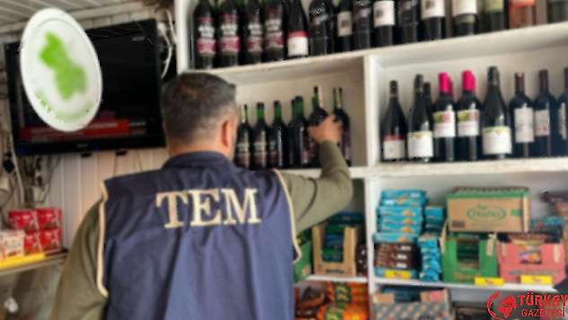 Besni'de kaçak içki denetimi yapıldı