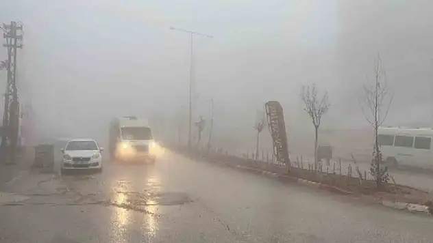 Besni'de yoğun sis etkili oldu