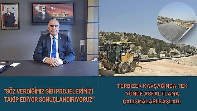 Besni Terbizek Kavşağı'nda asfaltlama çalışmaları başladı