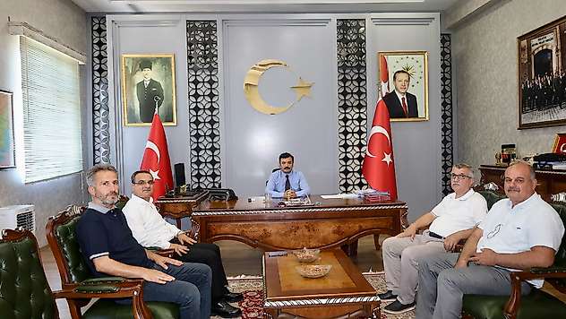 Büro Memur Sen Adıyaman Şubesi heyetinden Kaymakam Soysal'a ziyaret