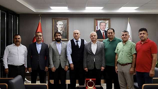 Büro Memur-Sen heyetinden Elüstü'ne ziyaret