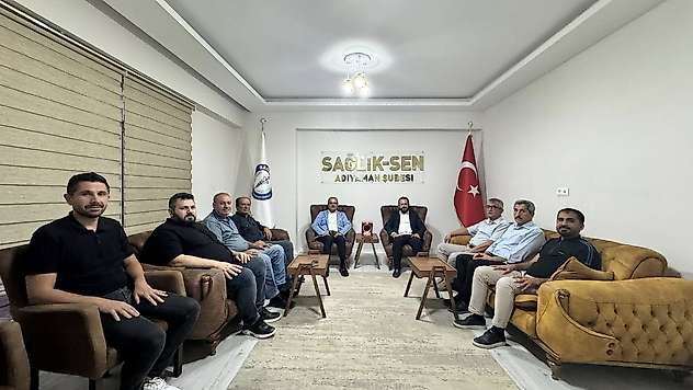 Büro Memur-Sen Heyetinden Sağlık-Sen'e ziyaret