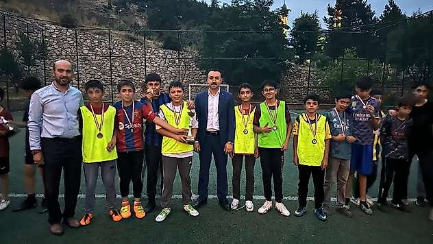 Çelikhan'da Yaz Kur'an Kursları arası futbol turnuvası sona erdi