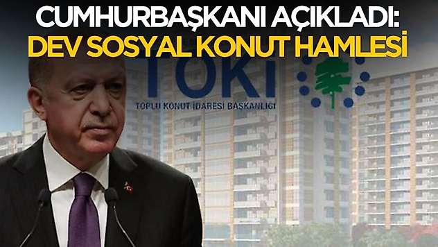 Cumhurbaşkanı Erdoğan duyurdu! O tarihte dar gelirliye kira öder gibi ev sahibi olma fırsatı geliyor