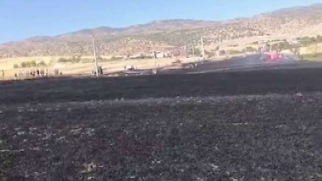 Diyarbakır'da 100 dönümlük alan alevlere teslim oldu