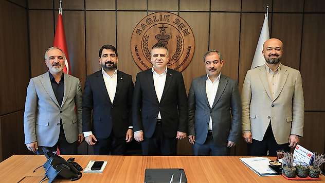 Eğitim Bir-Sen heyetinden Başkan Barutçu'ya ziyaret
