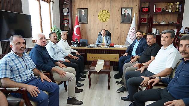 Eğitim Bir-Sen Şube Başkan Adayı Mücahit Tekin'den Tosun'a ziyaret