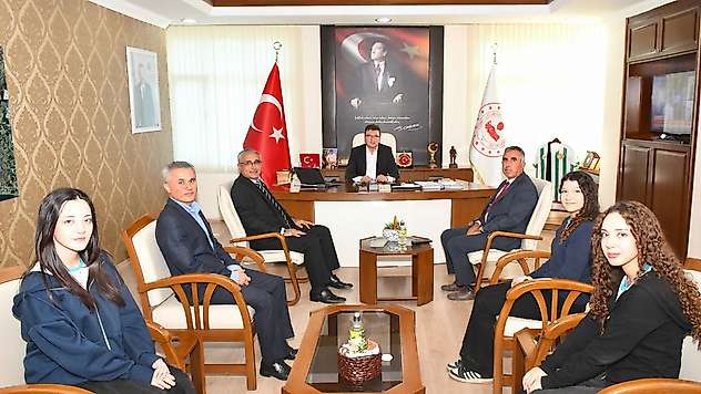 Ekiz'den Kaymakam Şahin'e ziyaret