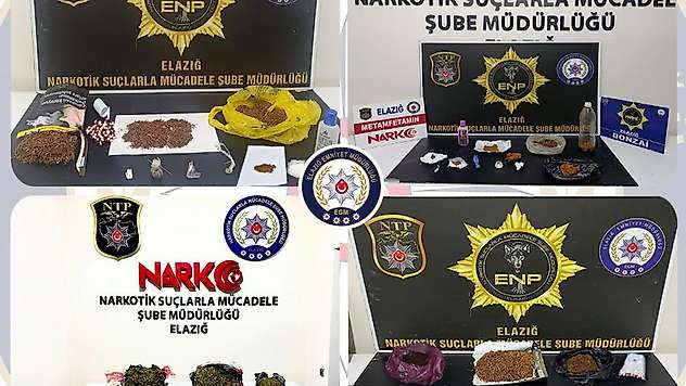 Elazığ'da uyuşturucu operasyonu: 30 tutuklama
