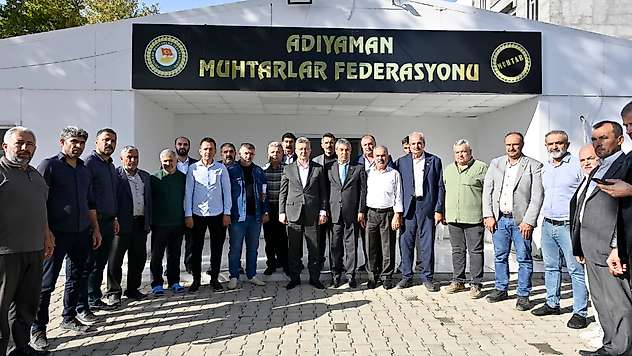 Emniyet Müdürü Nazman'dan Muhtarlar Federasyonuna ziyaret