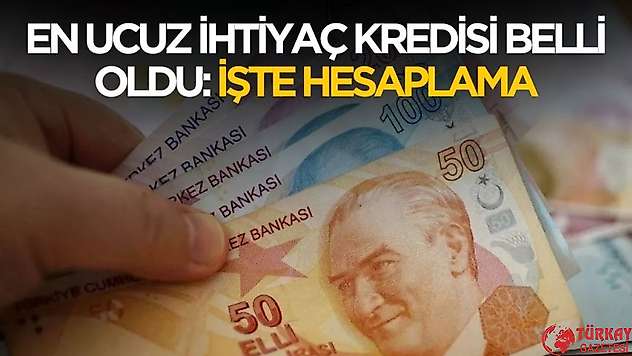En ucuz ihtiyaç kredisi ortaya çıktı! Banka banka 100 bin liranın geri ödemesi