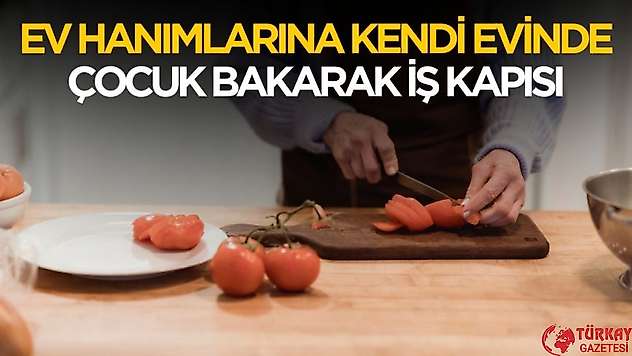 Ev hanımlarına kendi evlerinde çocuk bakarak iş kapısı geliyor