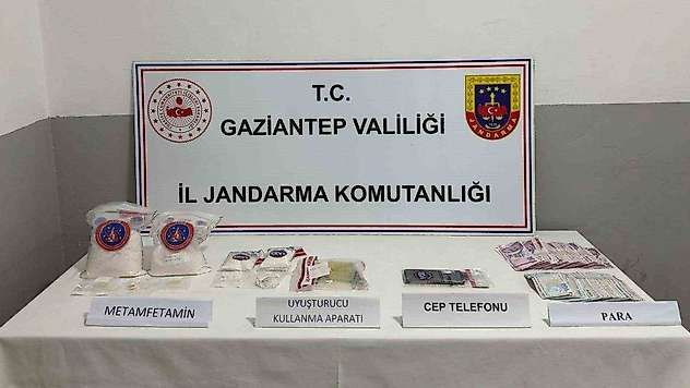 Gaziantep'te 2 kilo metamfetamin ele geçirildi