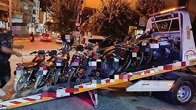 Gaziantep'te motosiklet denetimi: 208 sürücüye 3 milyon 907 bin lira ceza