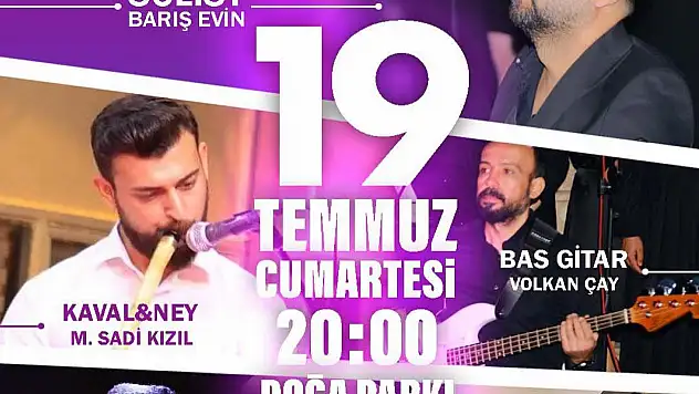 Gölbaşı Belediyesinden Konser etkinliği: Solist Barış Evin Gölbaşı'nda sahne alacak