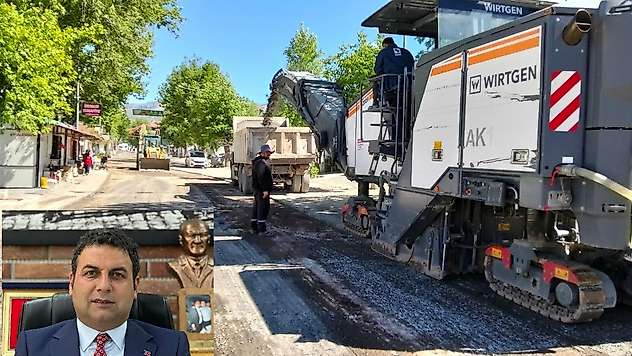 Gölbaşı Belediyesinden yol bakım ve asfalt çalışması