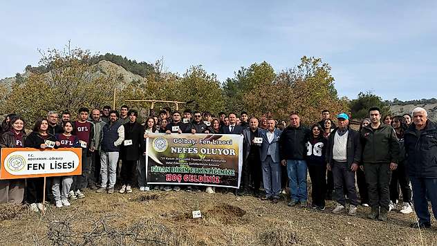 Gölbaşı Fen Lisesi Nefes Oluyor hatıra ormanı oluşturuldu