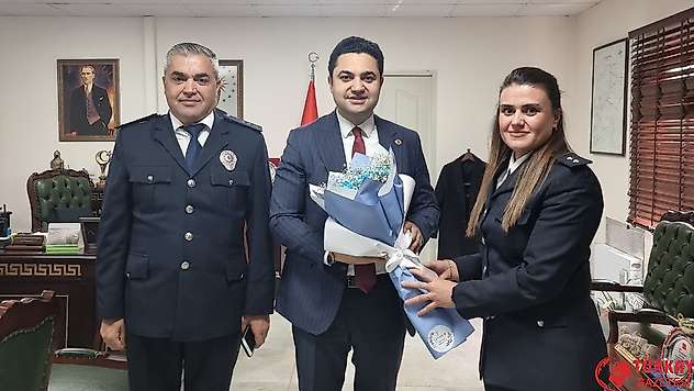 Gölbaşı İlçe Emniyet Müdürü Gönül'den Kaymakam Seyhan'a ziyaret