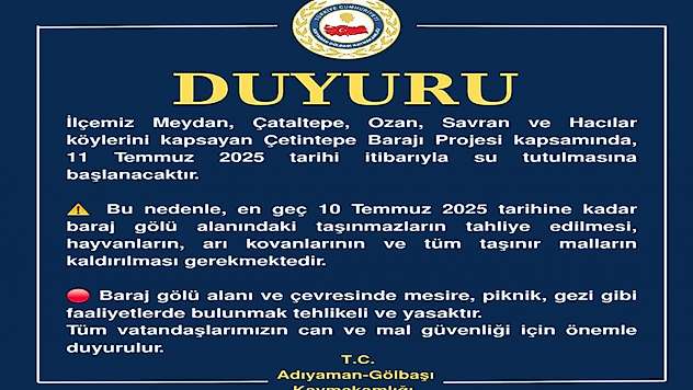 Gölbaşı Kaymakamlığından önemli uyarı!
