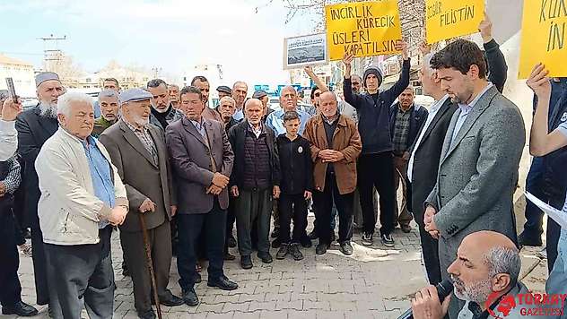 Gölbaşı'nda Filistin'e destek, İsrail'e tepki açıklaması yapıldı