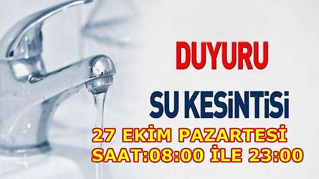 Gölbaşı'nda su kesintisi olacak