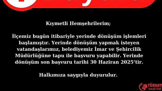 Gölbaşı'nda Yerinde Dönüşüm başlıyor
