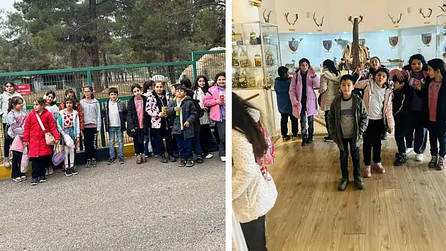 Gölbaşılı öğrenciler hayvanat bahçesinde keyifli bir gün geçirdi