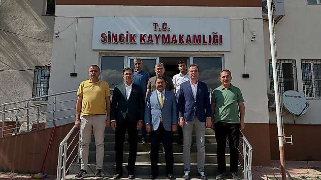 Güneş'ten Sincik kaymakamı Bozkurtoğlu'na ziyaret