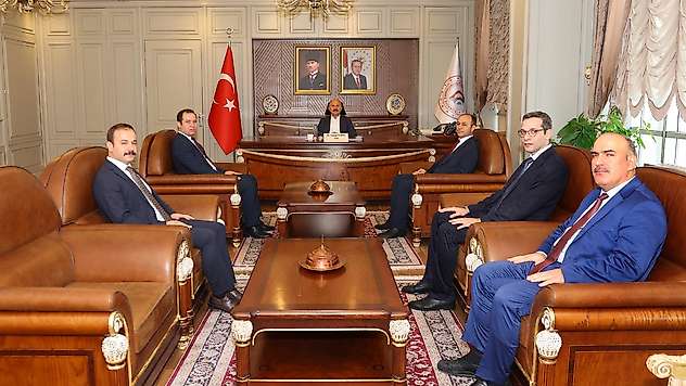 İçişleri Bakanlığı kontrolörlerinden Vali Varol'a ziyaret