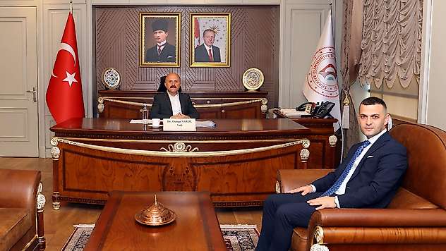 İl Özel İdaresi Genel Sekreteri Göktaş'tan Vali Varol'a ziyaret