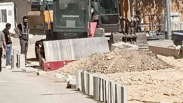 İnşaat işçisi silindirin çarpması sonucu yaralandı