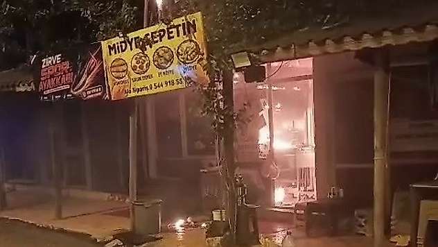 İş yerinde korkutan yangın