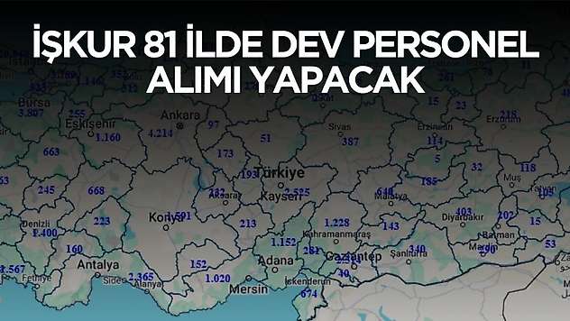 İŞKUR Türkiye geneli 70 binden fazla personel alımı yapacak! İller kadrolar şartlar belli oldu
