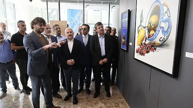 İtalyan ressamların eserleri Adıyaman'da sergilendi