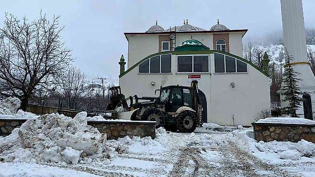 Kahramanmaraş kırsal bölgelerde kar temizliği