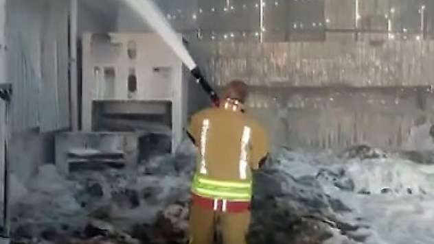 Kahramanmaraş'ta fabrika yangını