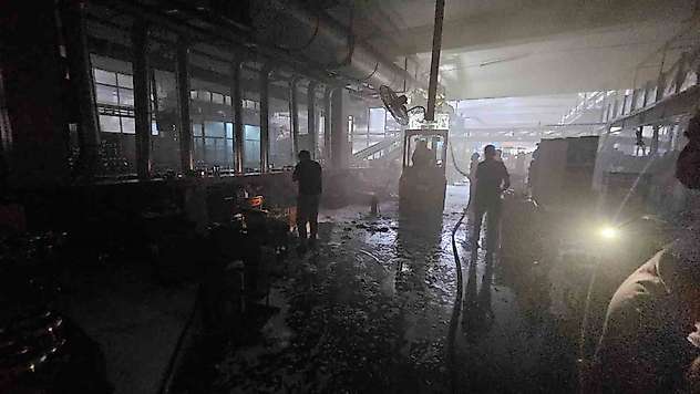 Kahramanmaraş'ta fabrika yangını
