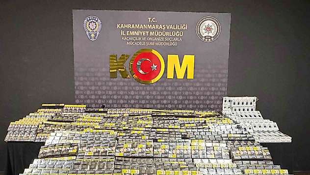 Kahramanmaraş'ta kaçak sigara ve tütün operasyonu