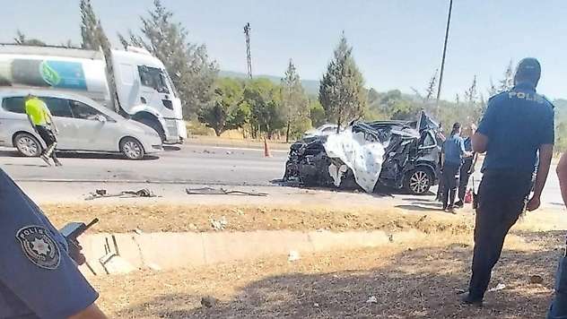 Kahramanmaraş'ta trafik kazası: 1 ölü 2 yaralı