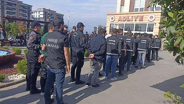 Kahramanmaraş'ta uyuşturucu operasyonu: 45 tutuklama