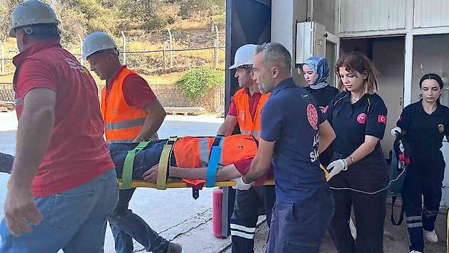 Kahramanmaraş'ta yangın ve kurtarma tatbikatı