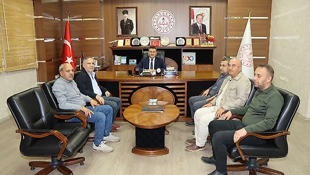 Kahta Gazeteciler ve Yazarlar Cemiyetinden Başli'ya ziyaret