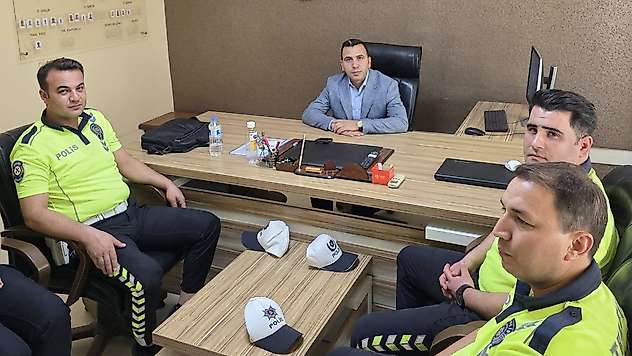 Kaymakam Algın'dan Bölge Trafik denetleme istasyon amirliğine ziyaret