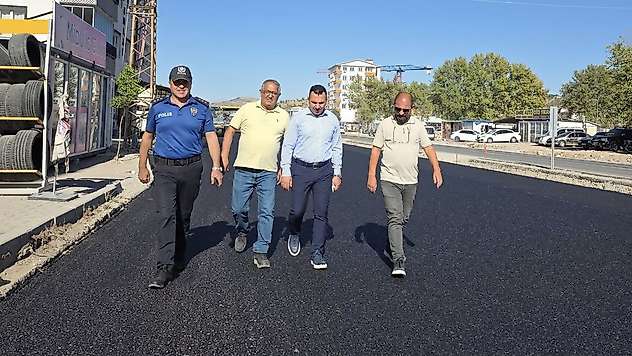 Kaymakam Algın, Malatya Gölbaşı Karayolu çalışmalarını incelendi