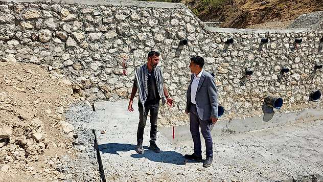 Kaymakam Güngör Taşkın koruma ve ıslah çalışmalarını yerinde inceledi