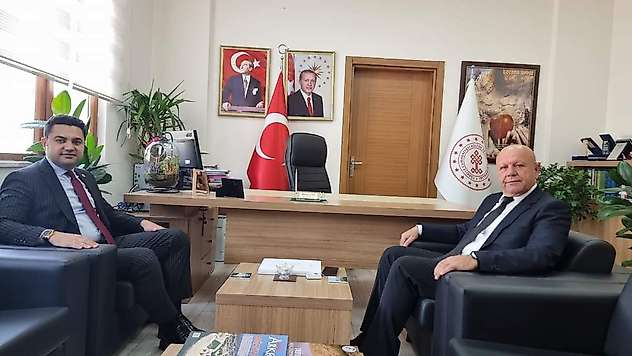 Kaymakam Seyhan'dan İl Kültür ve Turizm Müdürü Yelken'e ziyaret