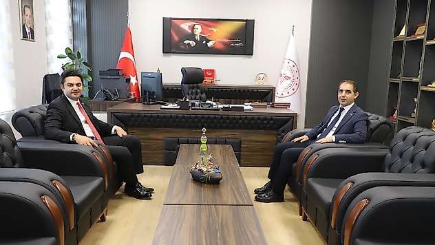 Kaymakam Seyhan'dan İl Sağlık Müdürü Şirik'e ziyaret