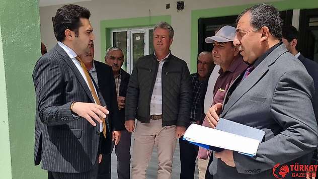 Kaymakam Seyhan, Haydarlı Köyü Taziye Evinde incelemede bulundu