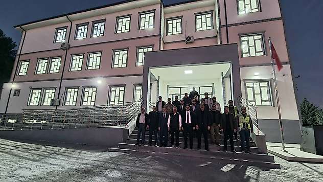 Kaymakam Seyhan okul inşaatlarında incelemede bulundu