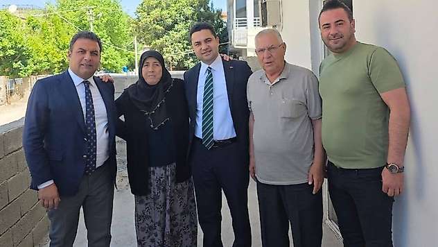 Kaymakam Seyhan ve Başkan Yıldırım'dan Şehit ailesine ziyaret